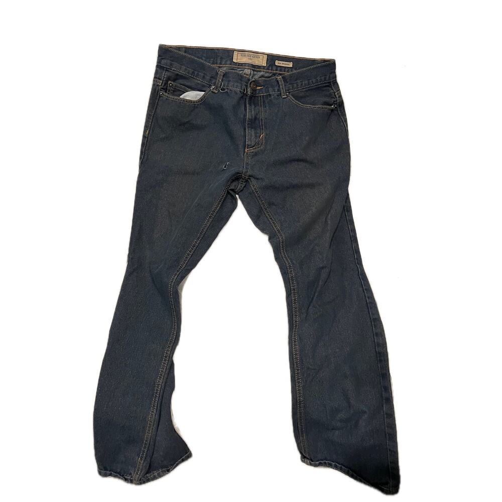 Vintage Genes 1891 Blue Jeans Slim Straight Mens 34x32